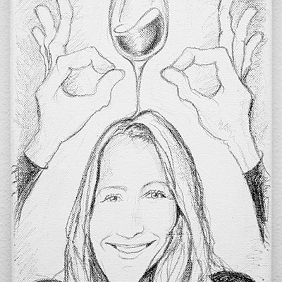 Emma Moss - caricature